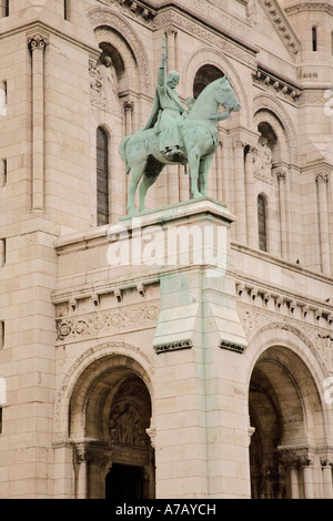 Détails de l'église du Sacré-Cœur à Paris Banque D'Images