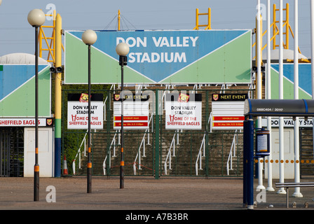 Le Stade Don Valley façade à Sheffield 'Grande-bretagne' Banque D'Images