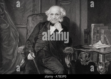 Martin Van Buren, 1782 - 1862. 8e président des États-Unis d'Amérique. Banque D'Images