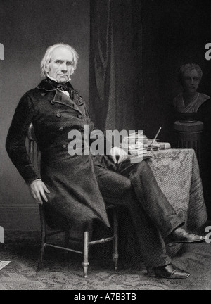 Henry Clay Sr., 1777 - 1852. Avocat et homme d'État américain. D'après une peinture par Alonzo Chappel. Banque D'Images