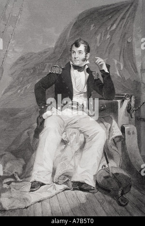 Oliver Hazard Perry, 1785 - 1819. Officier de la marine américaine dans la guerre de 1812. Banque D'Images