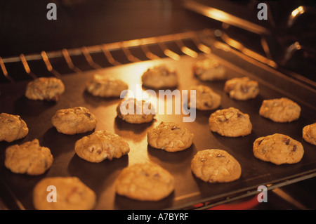 Les cookies sont cuits au four Banque D'Images