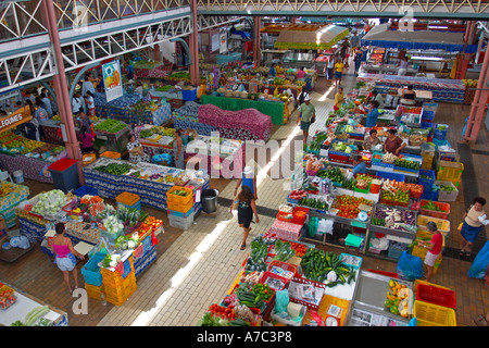 L'animation du marché de Papeete Tahiti Polynésie Française Banque D'Images