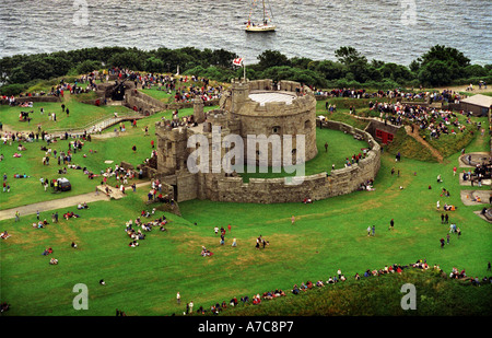 Le Château de Pendennis, Falmouth, Cornwall, UK Banque D'Images