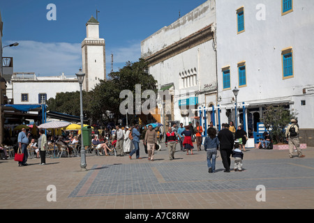 Place Moulay Hassan Essaouira, Maroc Banque D'Images