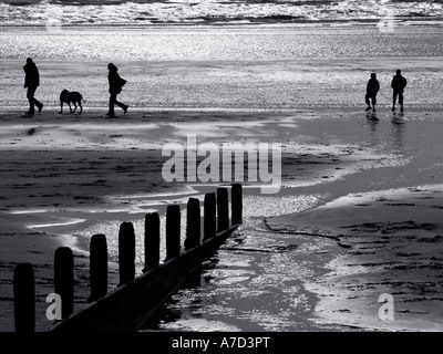 Camber Sands Manche Banque D'Images