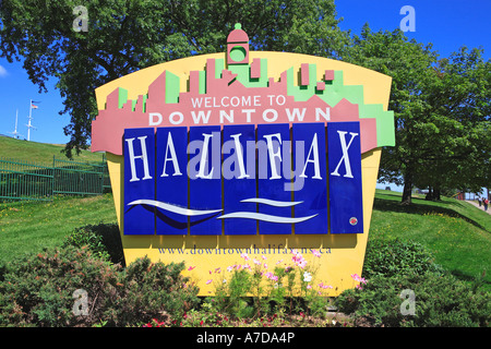 Bienvenue à Halifax Sign Banque D'Images
