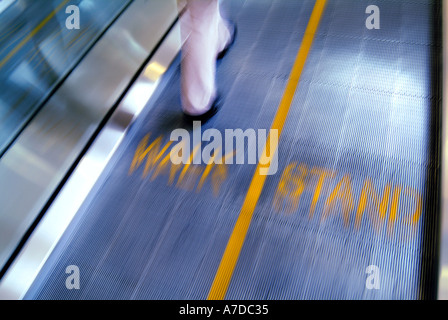 Tapis roulant à l'aéroport international de Minneapolis St Paul Banque D'Images