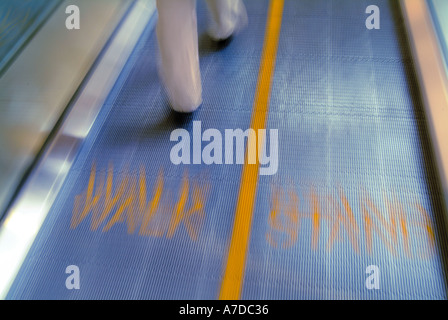 Tapis roulant à l'aéroport international de Minneapolis St Paul Banque D'Images