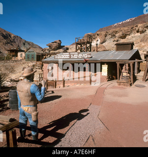 Calico Ghost Town, une ancienne ville minière d'argent, Yermo, California, USA Banque D'Images