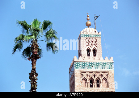 La Koutoubia de Marrakech Maroc Afrique du Nord Banque D'Images