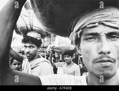 Vieux vintage des années 1900 images noir et blanc la vie en Inde la vie indienne Banque D'Images