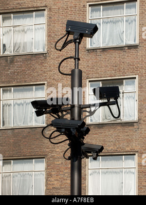 Holborn Londres le péage urbain caméras enregistrant des plaques minéralogiques pour vérifier les dossiers de paiement England UK Banque D'Images