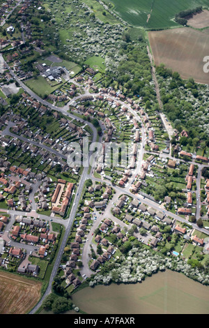 Oblique de haut niveau vue aérienne de l'Angleterre, Royaume-Uni Banque D'Images