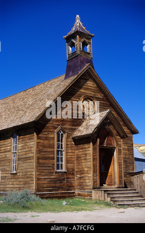 Église méthodiste de Bodie Ghost Town, California, USA Banque D'Images