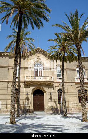 PlaceGovernment s'appuyant sur la Plaza de la Catedral, dans le centre de la ville d'Almeria, Andalousie, Espagne Banque D'Images