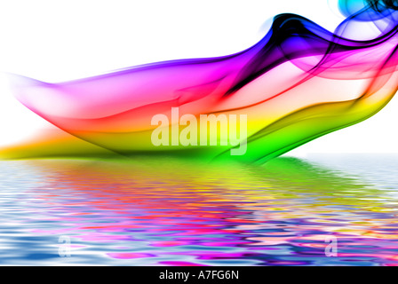 De la fumée sur l'eau Banque D'Images