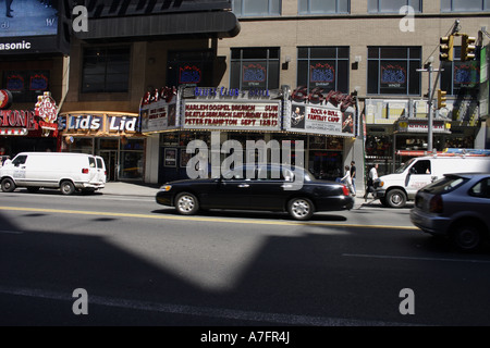 Sur un chapiteau Theatre à New York City Banque D'Images