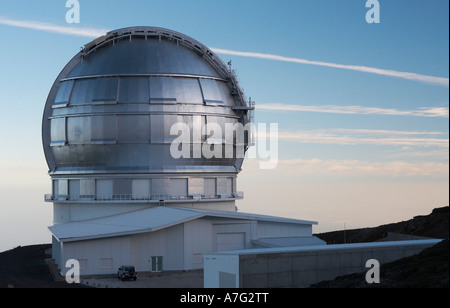 Observatorio del Roque de los Muchachos à La Palma island dans les îles Canaries. Banque D'Images