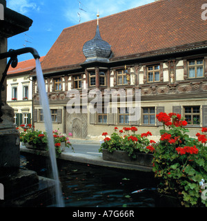 Dillingsches Haus, Zunfthaus der Brauer und Maelzer à Schesslitz, Fraenkische Suisse, Bayern, Oberfranken Banque D'Images