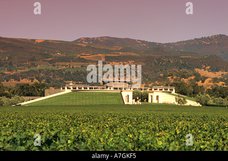 États-unis, Californie, Napa Valley, Vin de pays, l'étonnante architecture de l'Opus One winery Banque D'Images