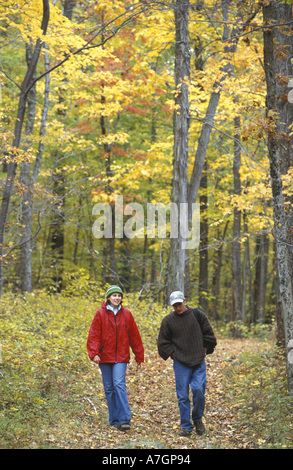 Nous, TC, Kent, dans les forêts de chênes et de caryers Litchfield Hills Kent, propriété de l'école dans le cadre d'un projet NPT (MR) Banque D'Images