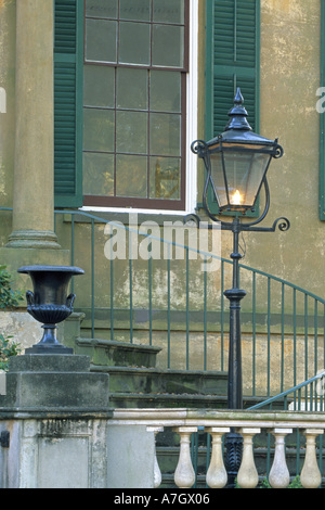 N.A. USA, Georgia, Savannah. Lampost à Owen-Thomas chambre. Banque D'Images