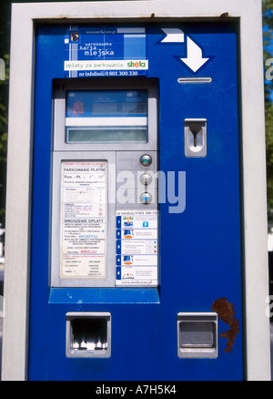 Varsovie, la Vieille Ville, Parking Meter Banque D'Images