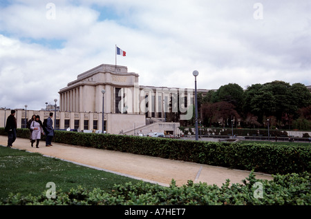 Palais de Chaillot ou Trocadeo palace art déco construit pour l'exposition mondiale de 1937 s Banque D'Images