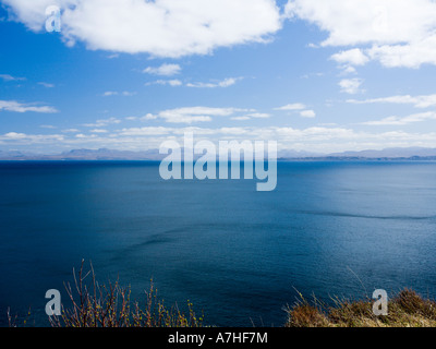 Vue vers le mainliand Wester Ross de Skye Ecosse Banque D'Images