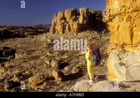 Vue de Wolfberg Arch dans le Cederberg Mountains Western Cape Afrique du Sud Banque D'Images