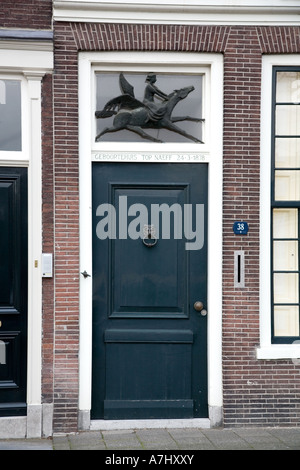 Maison de naissance de l'auteur néerlandais Top Naeff à Dordrecht, Pays-Bas Banque D'Images