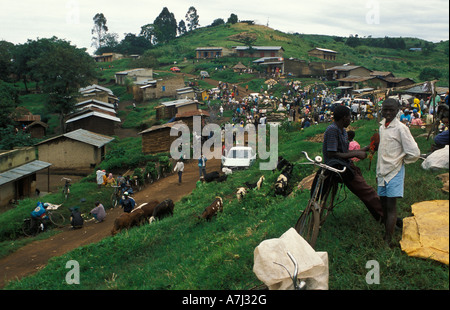 Rwaihamba Kabarole marché quartier près de l'Ouganda Fort Portal Banque D'Images