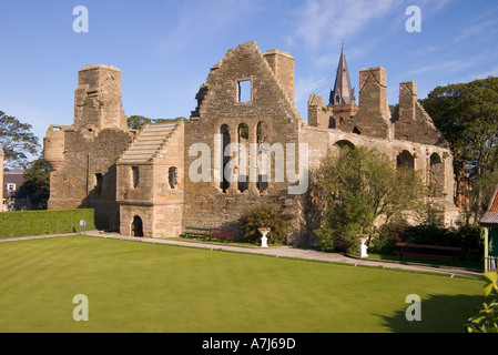 ORKNEY KIRKWALL dh Earls Palace palace en ruine à l'entrée sud Kirkwall vieux bowling green Banque D'Images