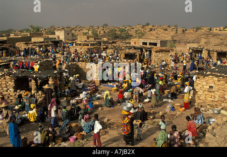 Marché de Sanga, pays dogon, Mali Banque D'Images