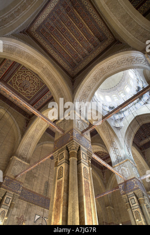 Mosquée Al-Rifa'i, Le Caire. 1869-1912. Plafond. Architecte : Hussein Fahmi Pacha al-mi'mar ; Max Herz et Carlo Vir Banque D'Images