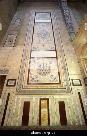 Mosquée Al-Rifa'i, Le Caire. 1869-1912. Mur. Architecte : Hussein Fahmi Pacha al-mi'mar ; Max Herz et Carlo Vir Banque D'Images