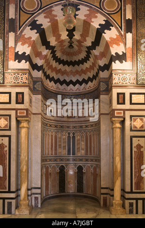 Mosquée Al-Rifa'i, Le Caire. 1869-1912. Alcôve. Banque D'Images