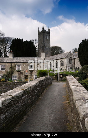 L'église St Nonna Altarnun Cornwall UK Banque D'Images