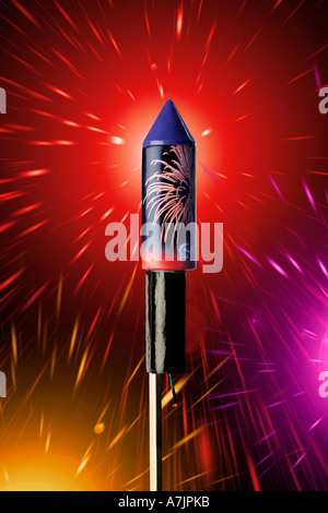 Feuerwerkskörper Rakete fusée pétards Banque D'Images