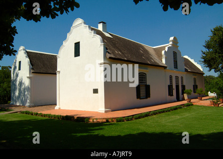 Le magnifique manoir à Boschendal Winery à Franschhoek Valley près de Stellenbosch Afrique du Sud Banque D'Images