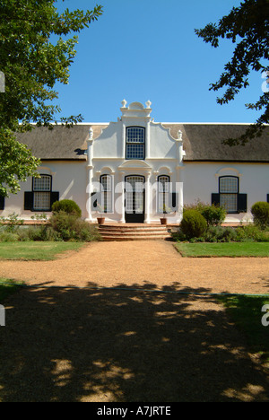 Le magnifique manoir à Boschendal Winery à Franschhoek Valley près de Stellenbosch Afrique du Sud Banque D'Images