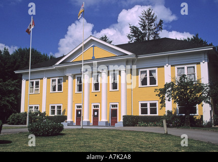 Salle communautaire Fort Langley Vancouver BC Canada Banque D'Images