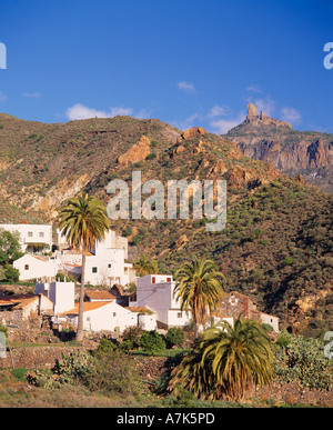 Le village de El Roque Nublo et Chorrillo, Gran Canaria, Îles Canaries, Espagne Banque D'Images