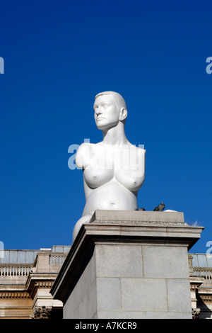 Buste de Alison hdb à Trafalgar Square, Londres. Banque D'Images