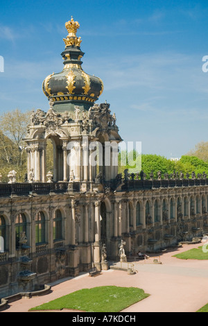 Allemagne Dresde Zwinger Kronentor porte la couronne Banque D'Images