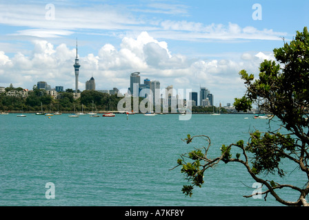 Skyline Auckland Central Île du Nord Nouvelle-zélande Banque D'Images