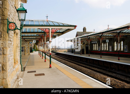 Gare la Grange Over Sands Banque D'Images