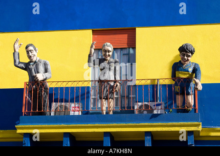 Inscription commémorative à Buenos Aires La Boca Caminito Banque D'Images