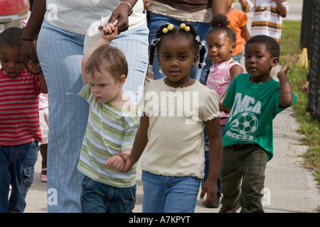 Programme de garde d'enfants programme Bon départ précoce Banque D'Images